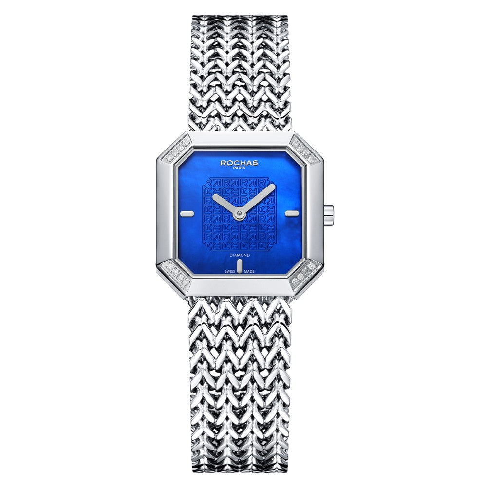 Rochas Women's Quartz Watch with Blue Pearl Dial - RHC-0051(16/DMND)