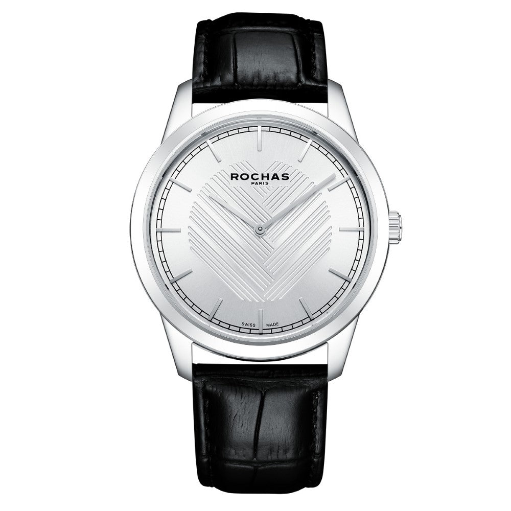 Rochas Men's Quartz Watch with Silver Dial - RHC-0031