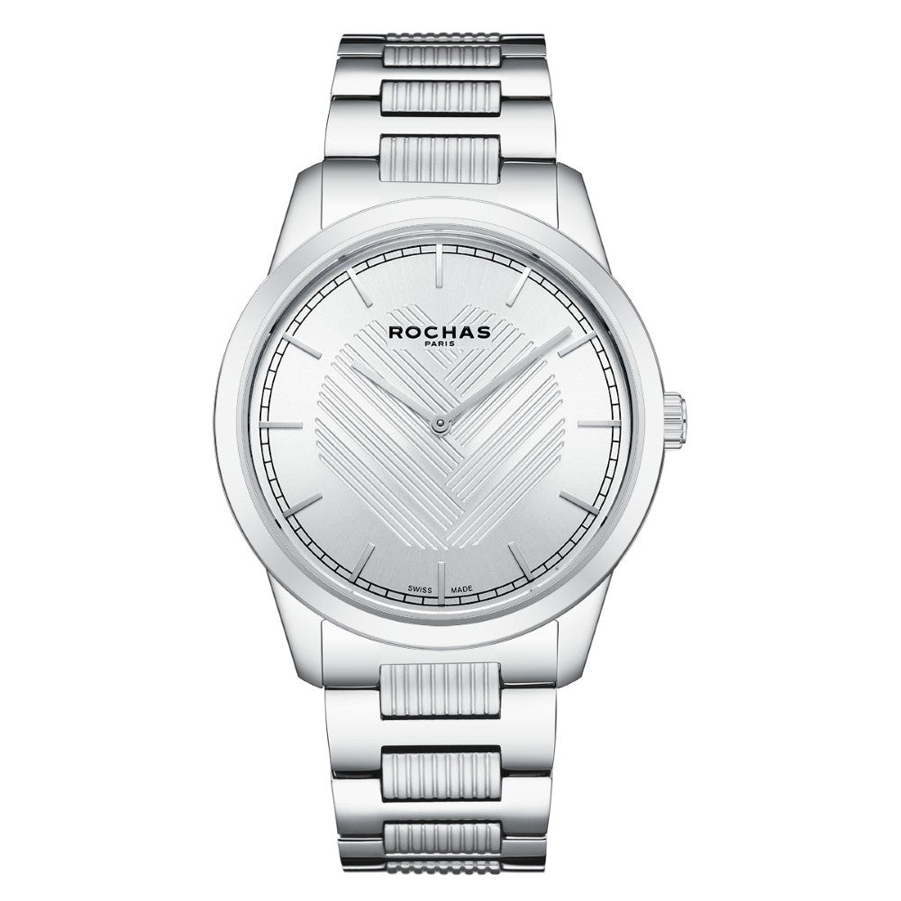 Rochas Men's Quartz Watch with Silver Dial - RHC-0034