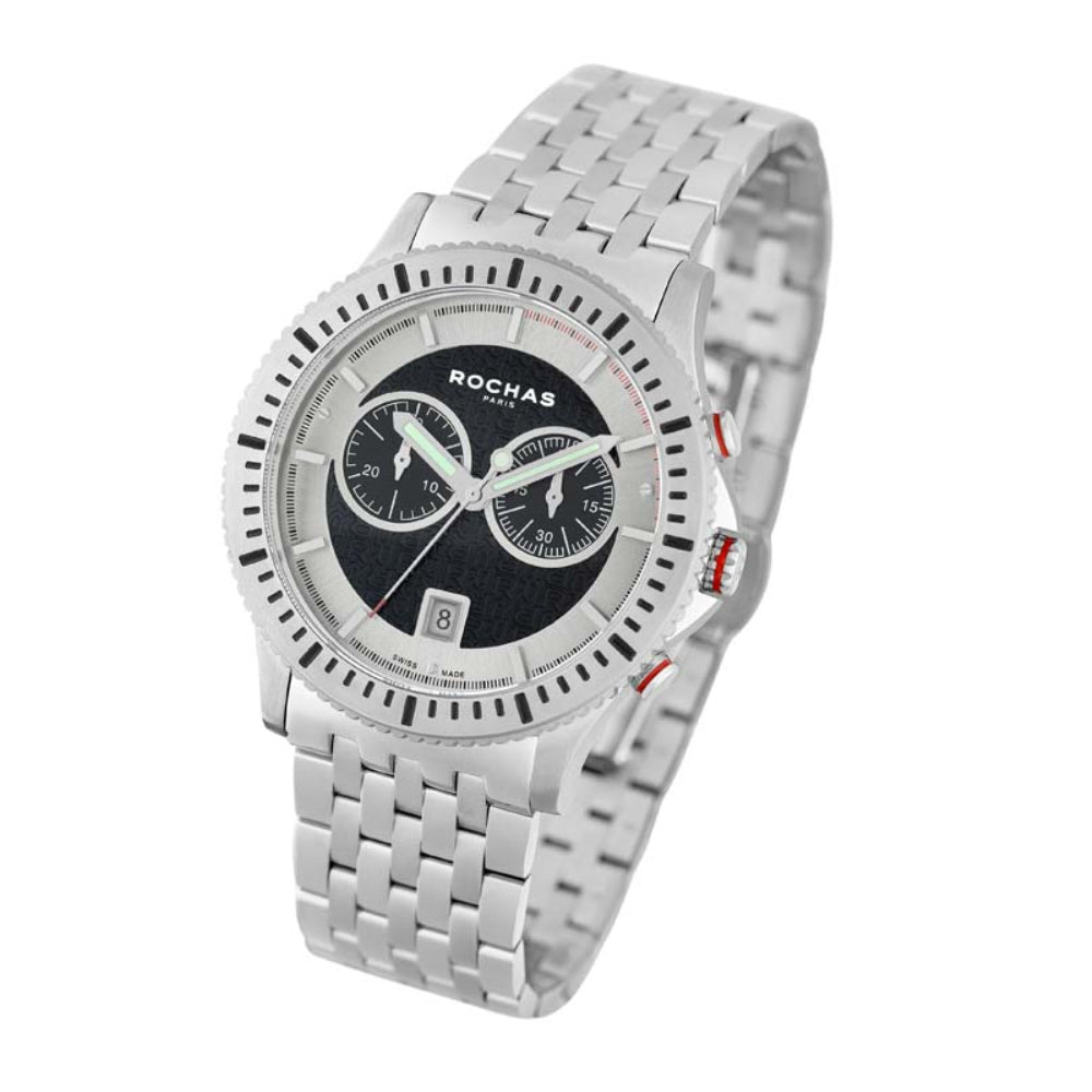 Rochas Men's Quartz Watch with Black Dial - RHC-0010