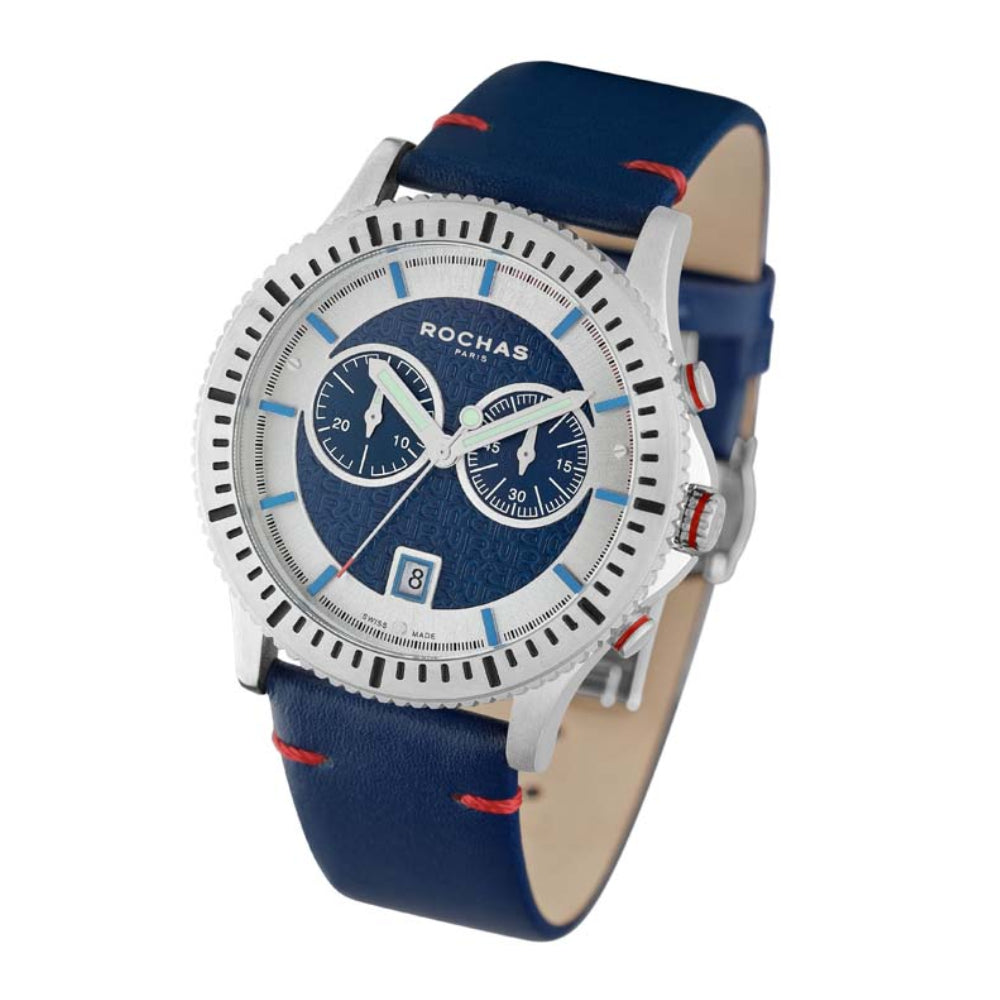 Rochas Men's Quartz Watch with Blue Dial - RHC-0011