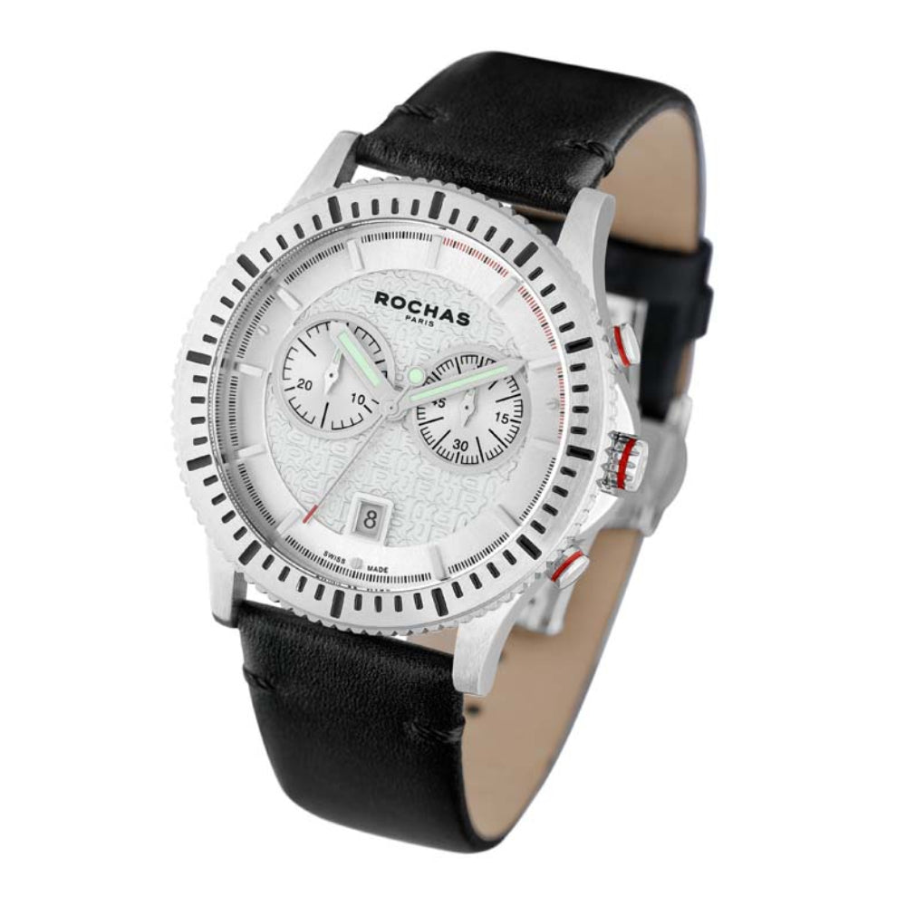 Rochas Men's Quartz Watch with Silver Dial - RHC-0012