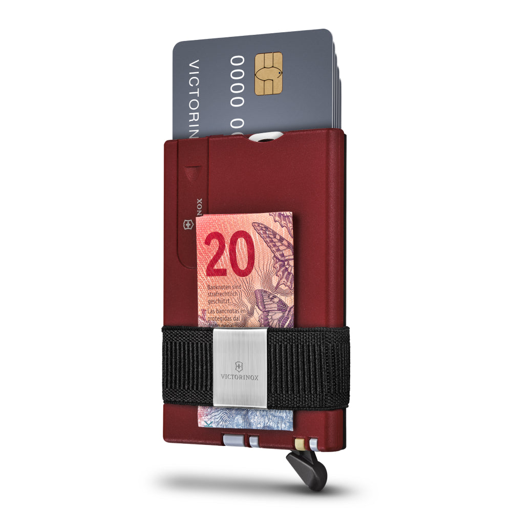 بطاقة جيب السويسري الذكية باللون الأحمر وأسود من فيكتورينوكس - VTKF-0116