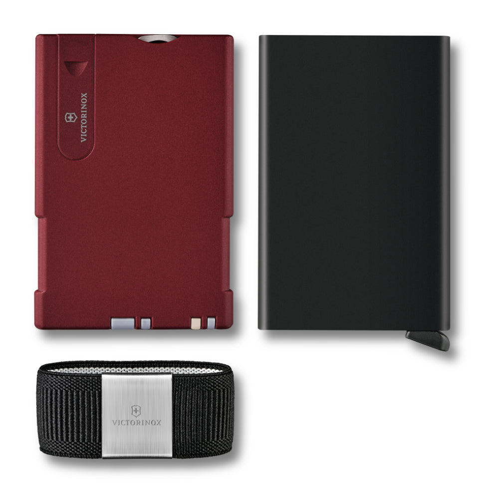 Victorinox Red and Black Smart Swiss Pocket Card - VTKF-0116