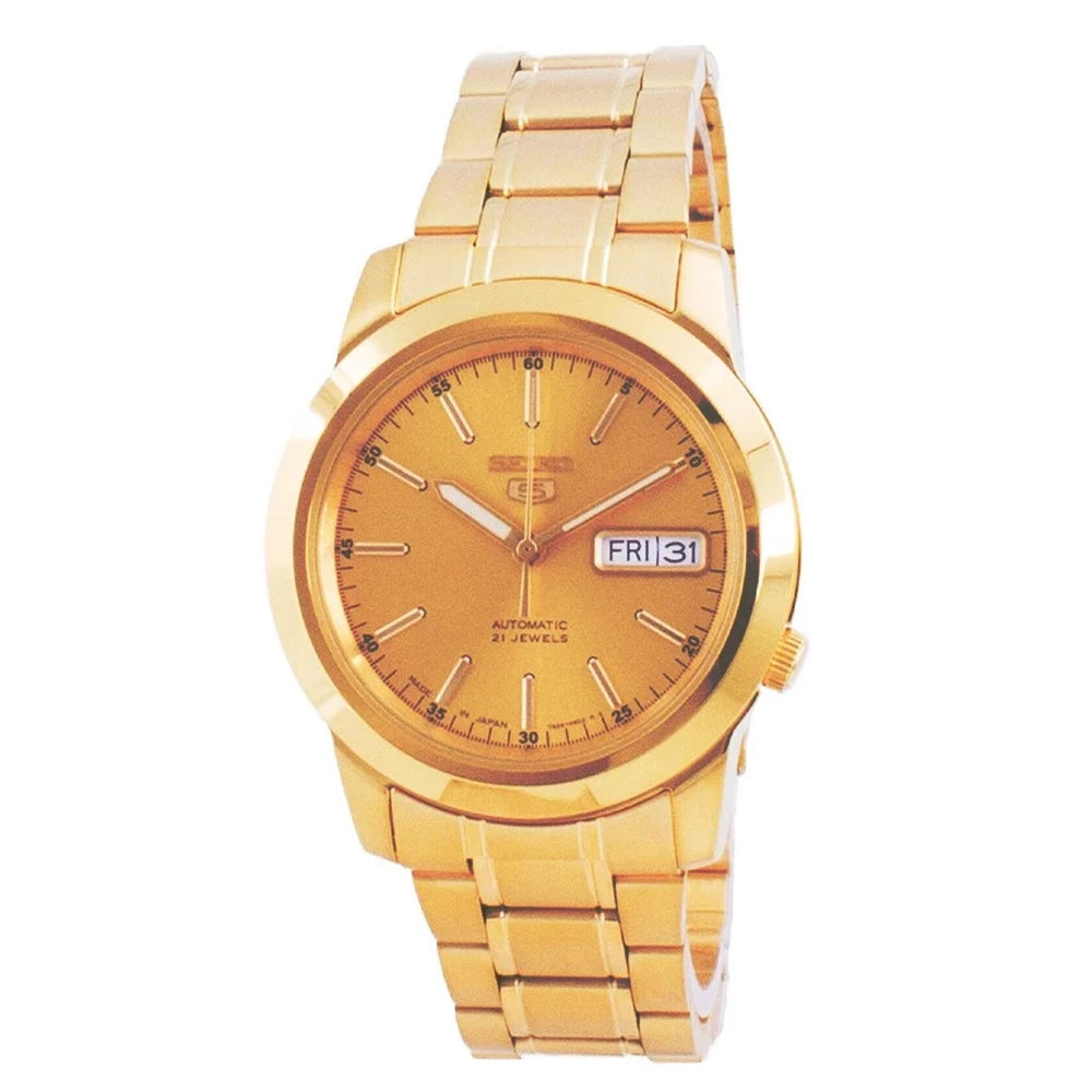 SEIKO Automatic Men's Analog Watch Gold Dial SEIKO-0016