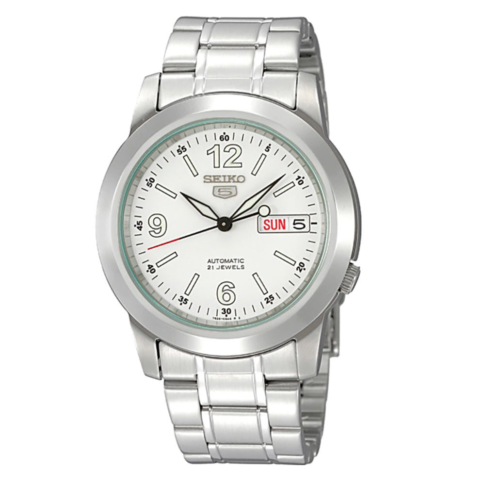 SEIKO Men's Automatic Analog Watch with White Dial SEIKO-0017