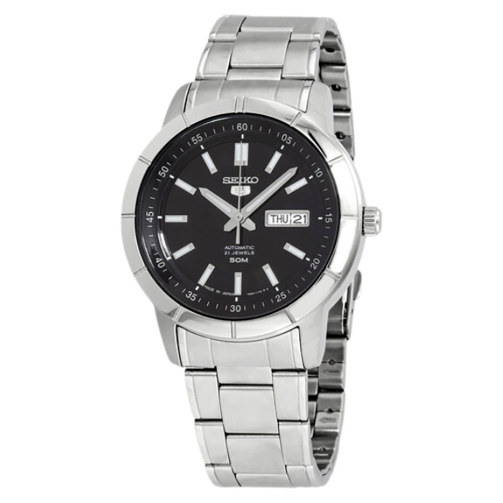 SEIKO Men's Automatic Analog Watch Black Dial SEIKO-0023