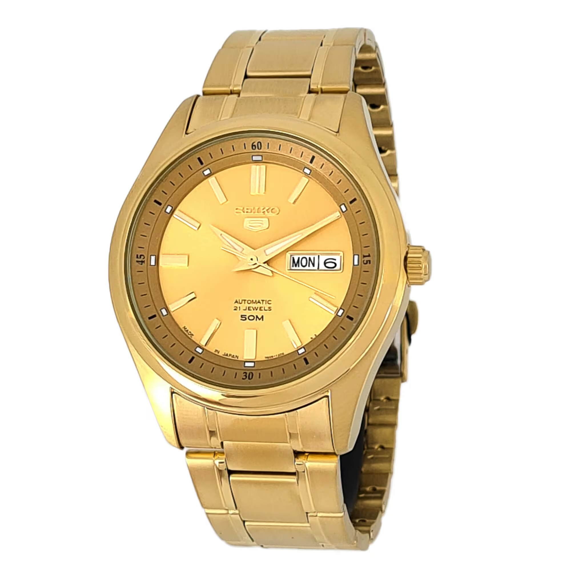 SEIKO Men's Automatic Analog Watch Gold Dial SEIKO-0024