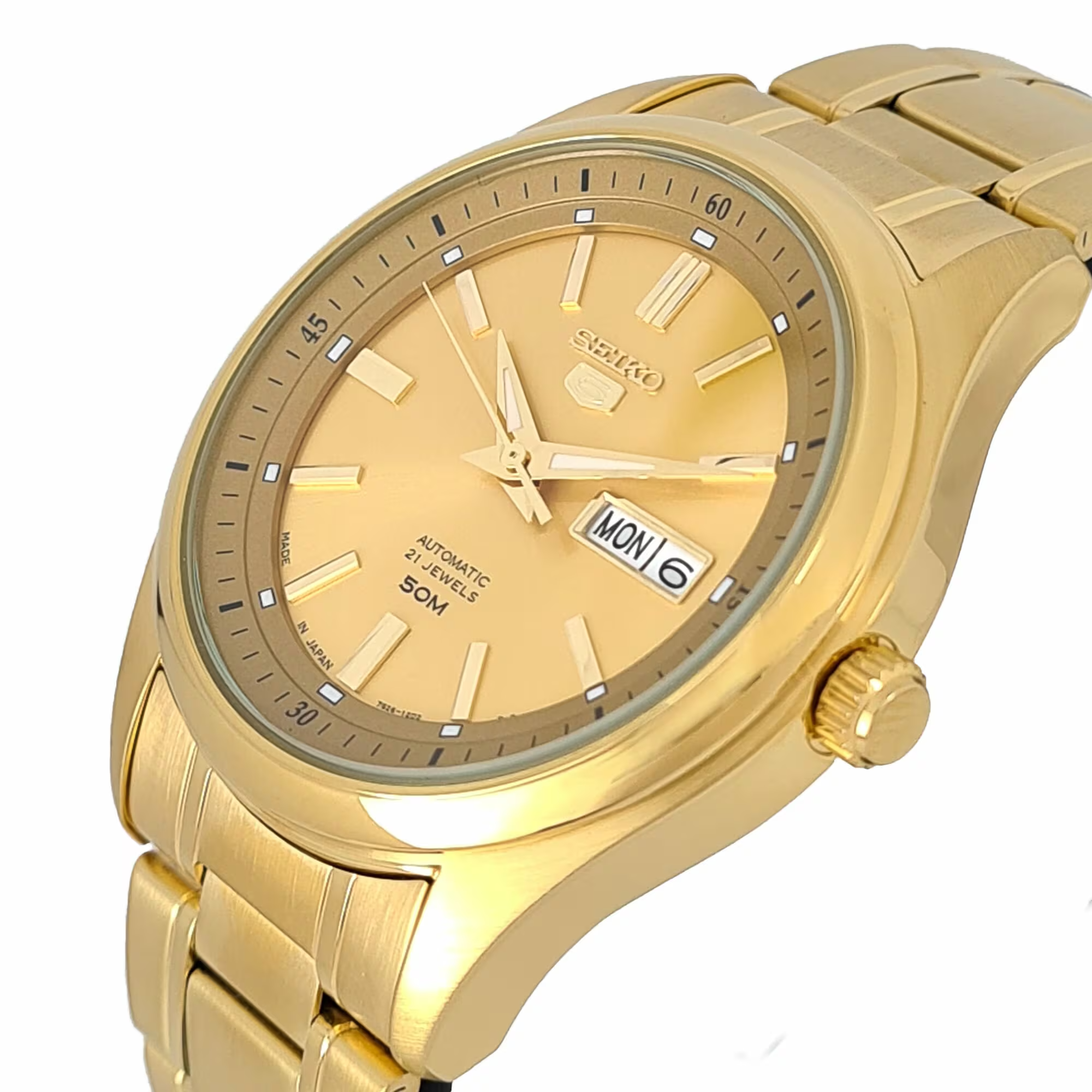 SEIKO Men's Automatic Analog Watch Gold Dial SEIKO-0024