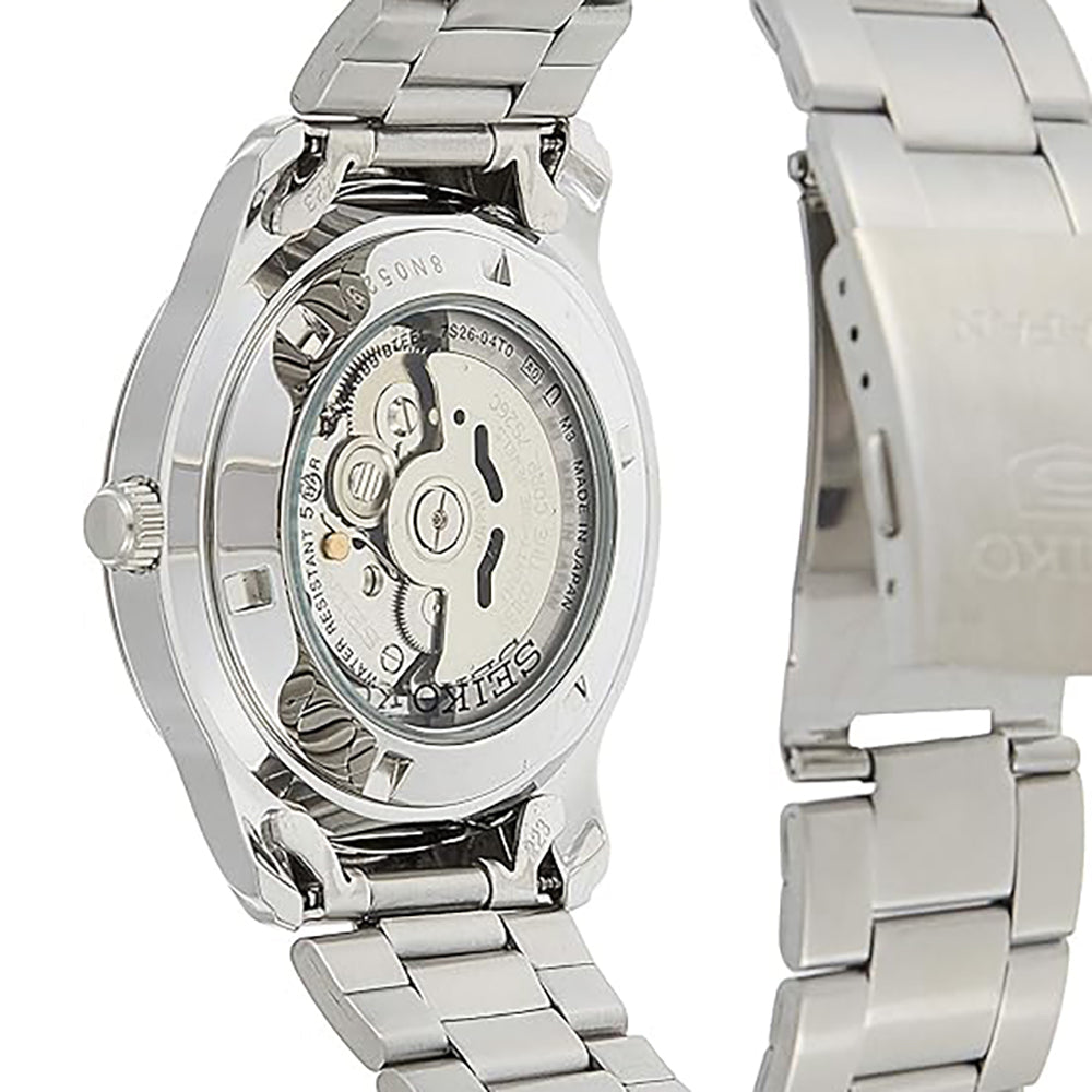 SEIKO Men's Automatic Analog Watch with White Dial SEIKO-0025