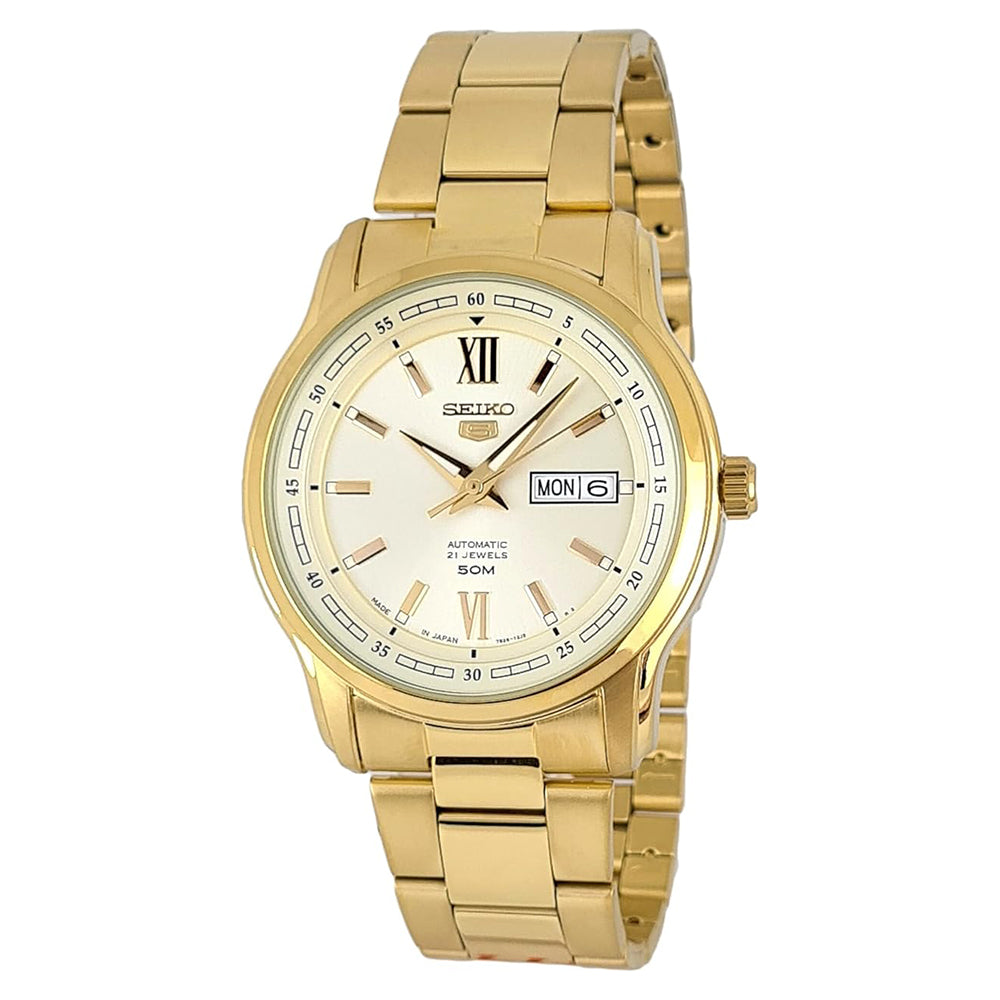 SEIKO Men's Automatic Watch with White Dial SEIKO-0026