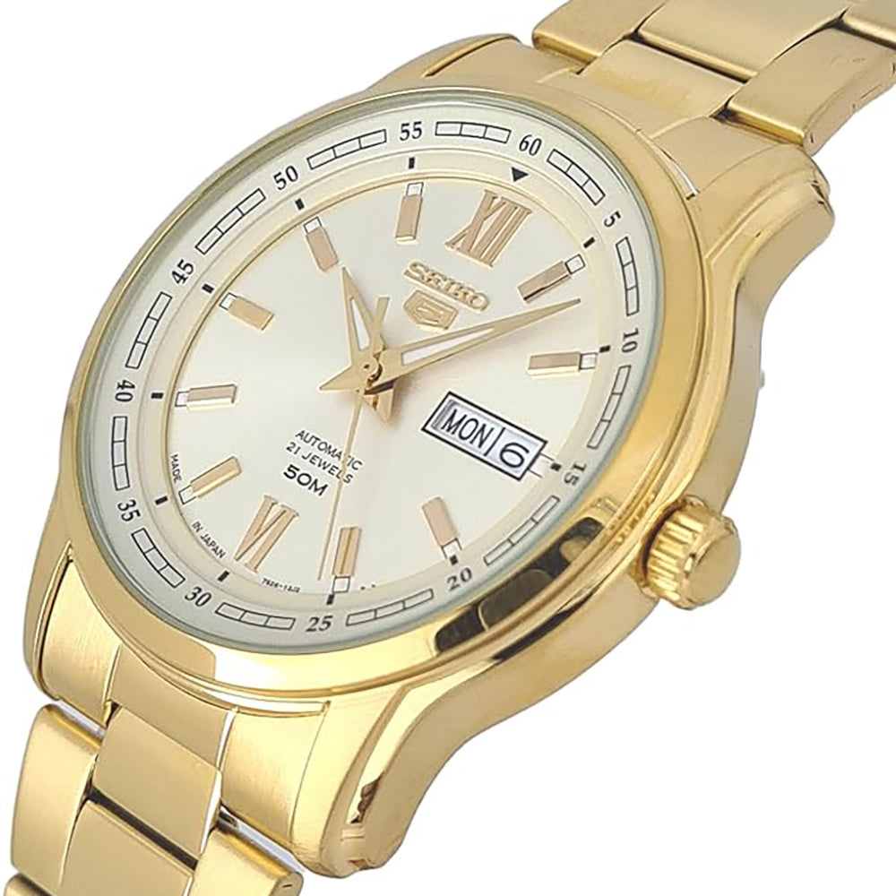 SEIKO Men's Automatic Watch with White Dial SEIKO-0026