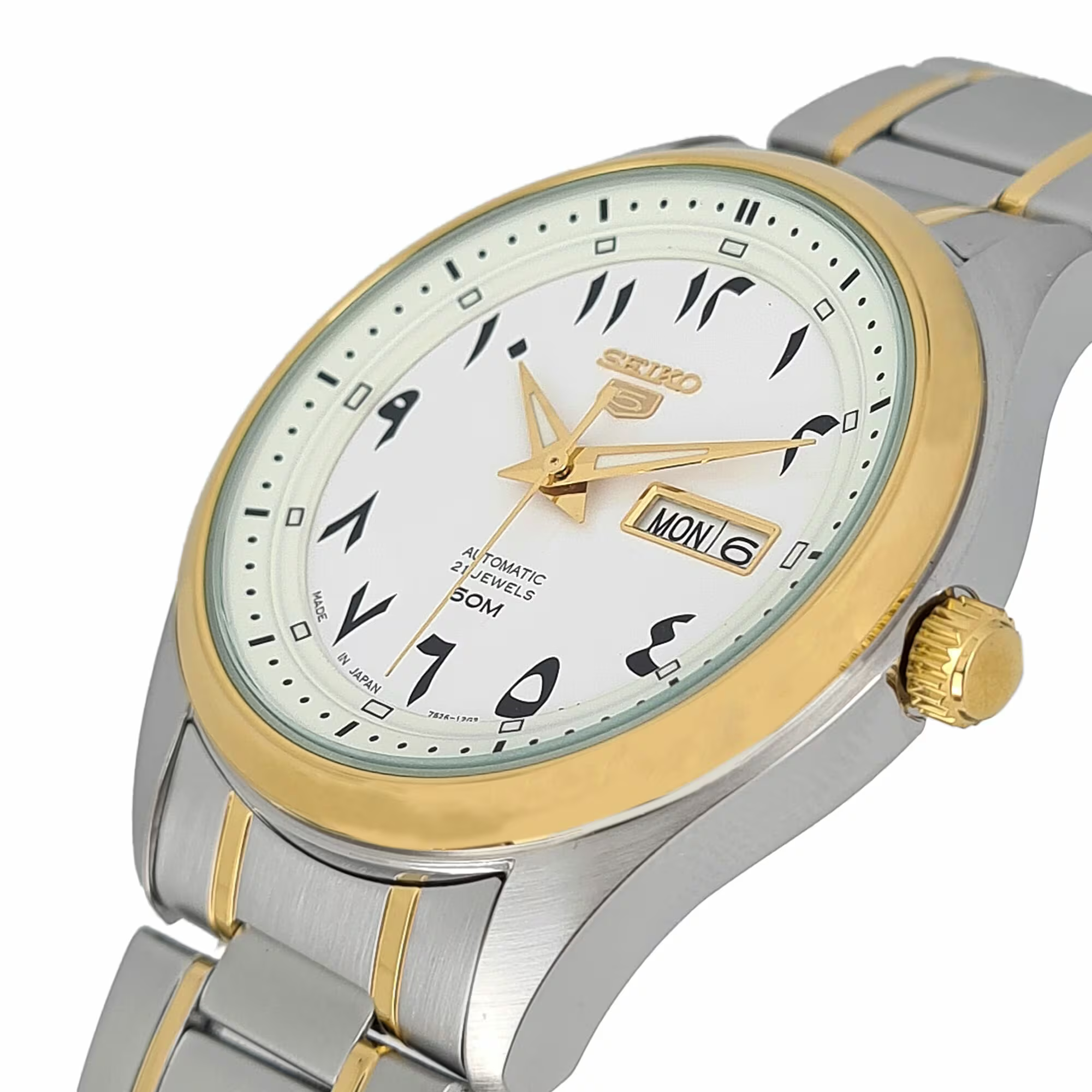 SEIKO Men's Watch with White Arabic Dial SEIKO-0027