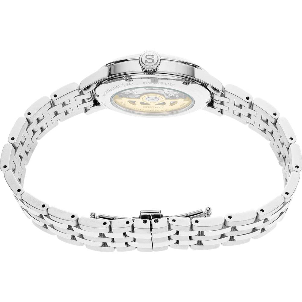 ساعة سيكو بريساج "موكينج بيرد" كوكتيل للرجال ميناء  باللون الاخضر - SEIKO-0001