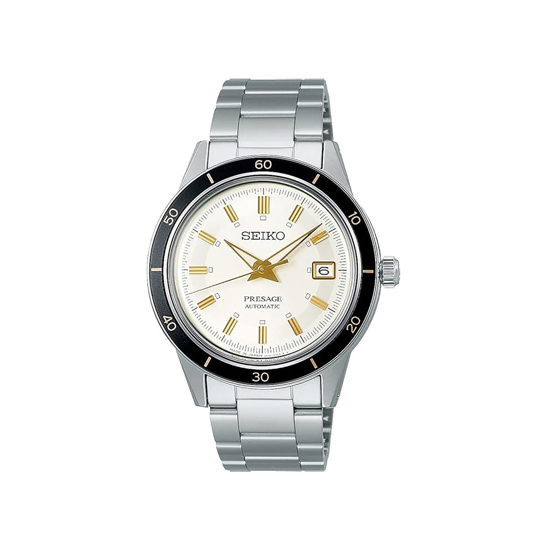 Seiko Men's Automatic Analog Watch with White Dial - SEIKO-0087