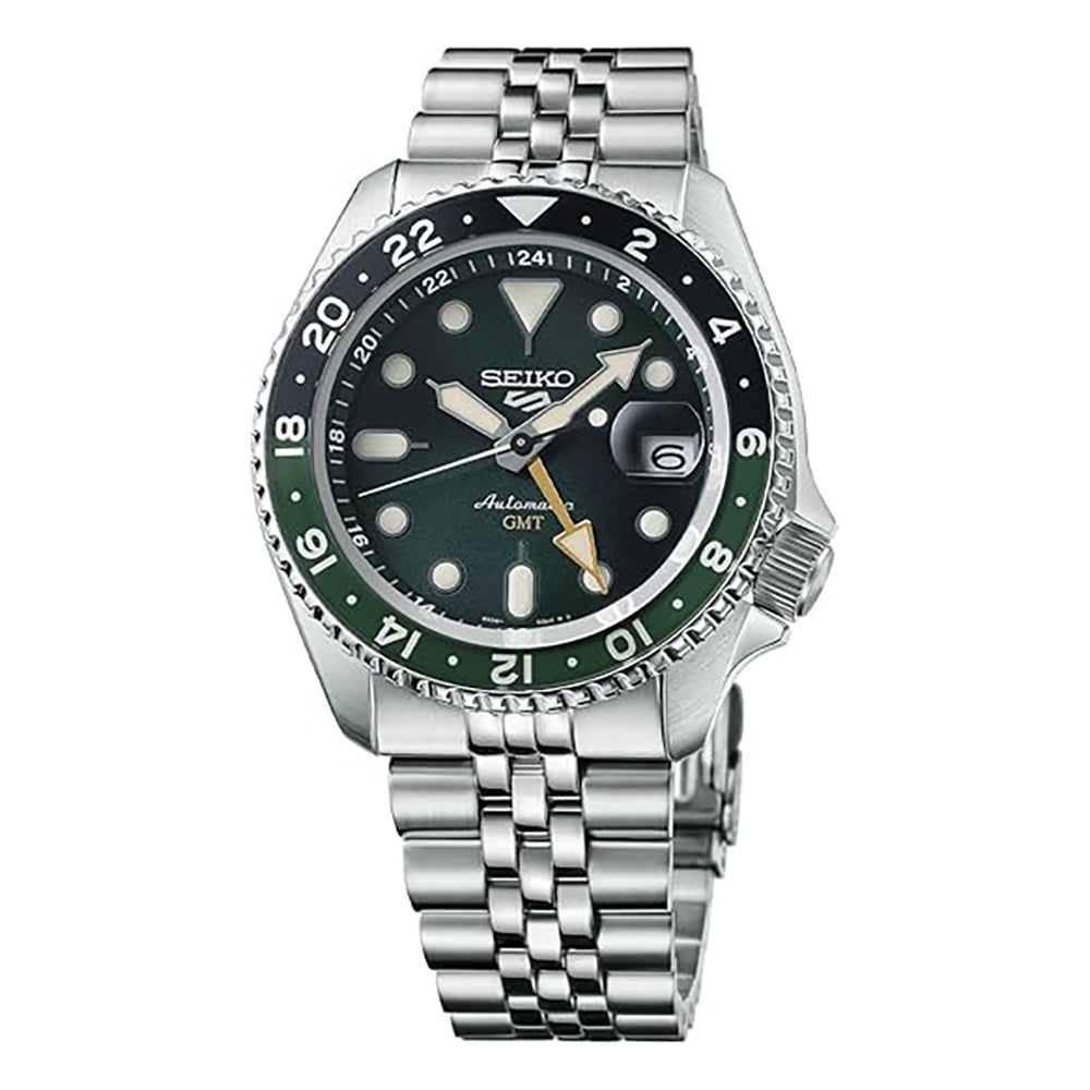 SEIKO 5 Sports SSK GMT Men's Automatic Watch Green Dial SEIKO-0051