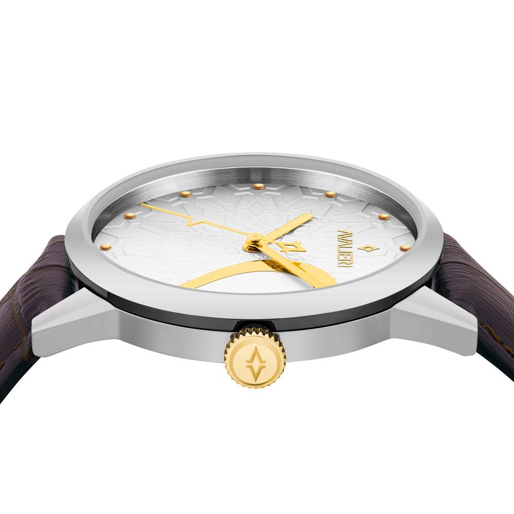 Avalieri Men's Quartz Watch Silver Dial - AV-2311B