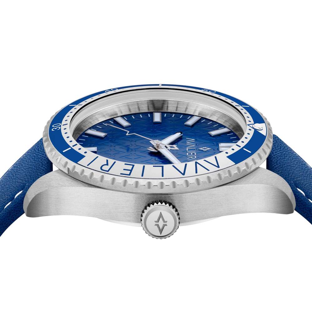 Avalieri Men's Quartz Blue Dial Watch - AV-2343B