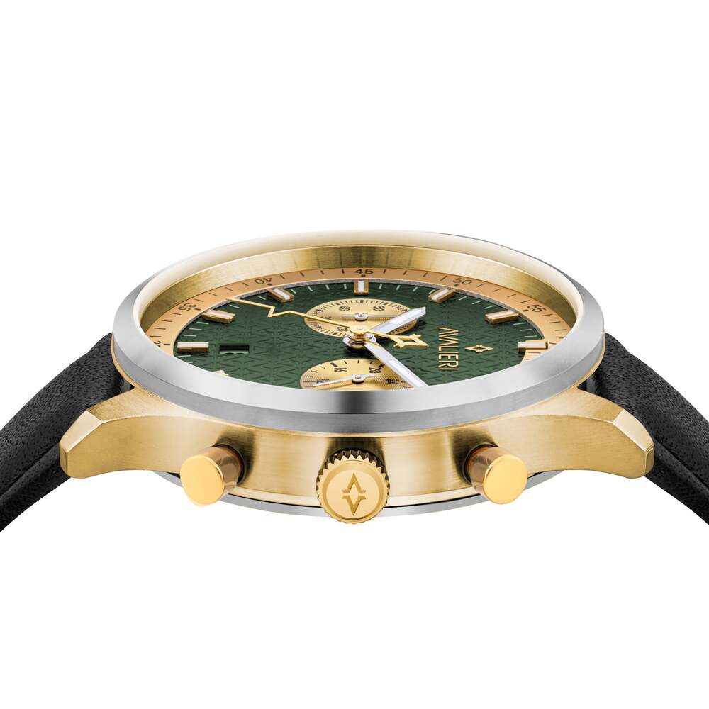 Avalieri Men's Quartz Green Dial Watch - AV-2367B