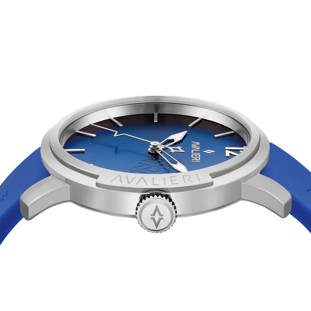 Avalieri Men's Quartz Blue Dial Watch - AV-2377B