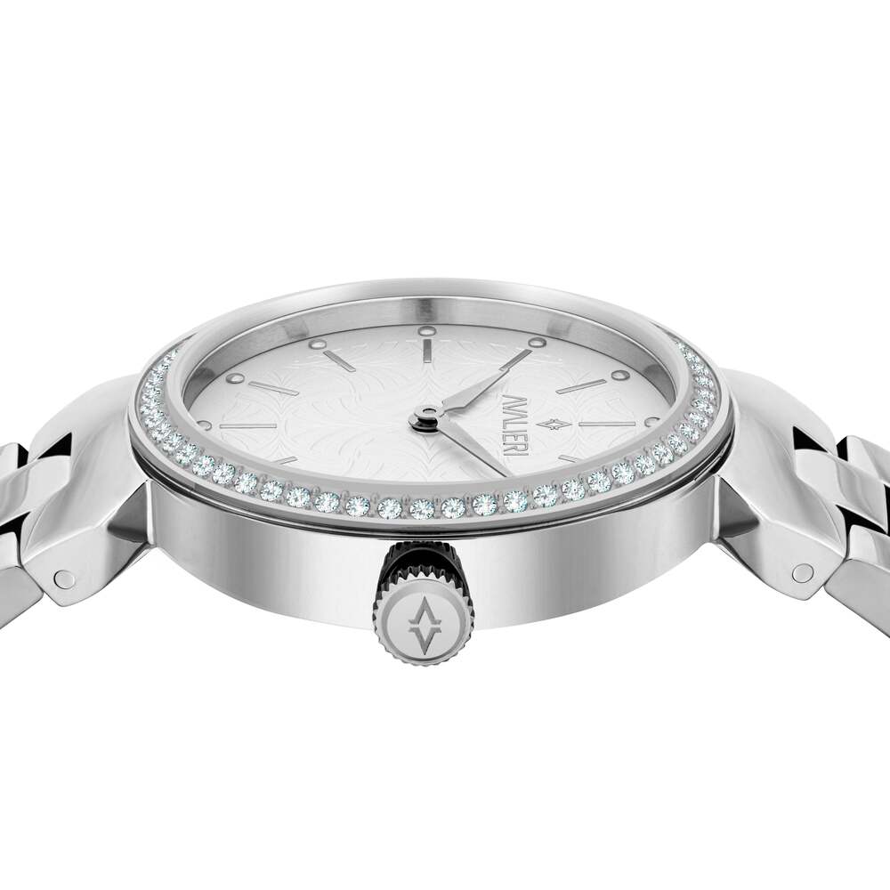 Avalieri Women's Quartz Watch Silver Dial - AV-2405B