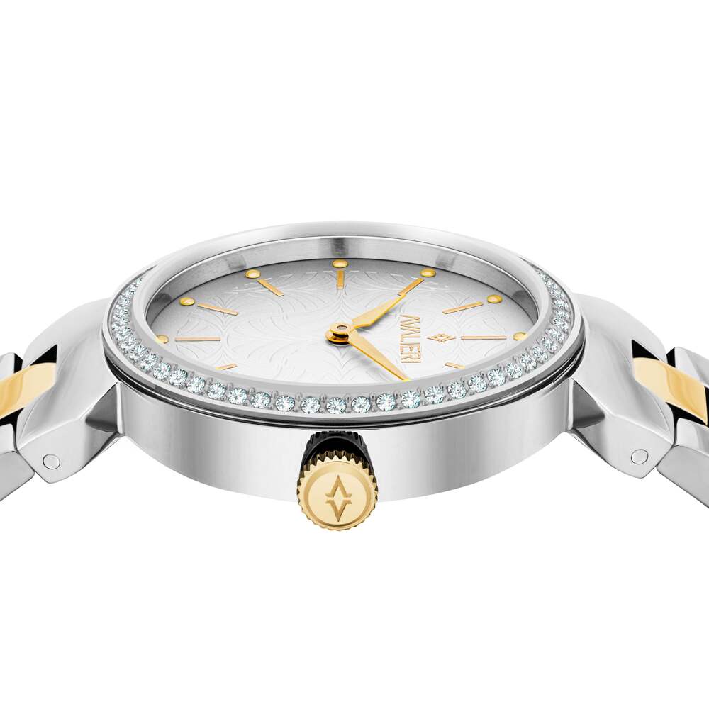 Avalieri Women's Quartz Watch Silver Dial - AV-2408B
