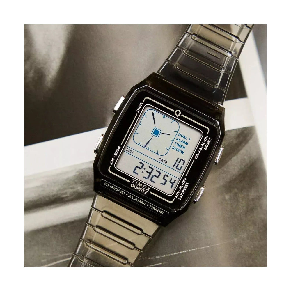 Timex Q Men's Quartz Watch with Display Dial - TMX-0010