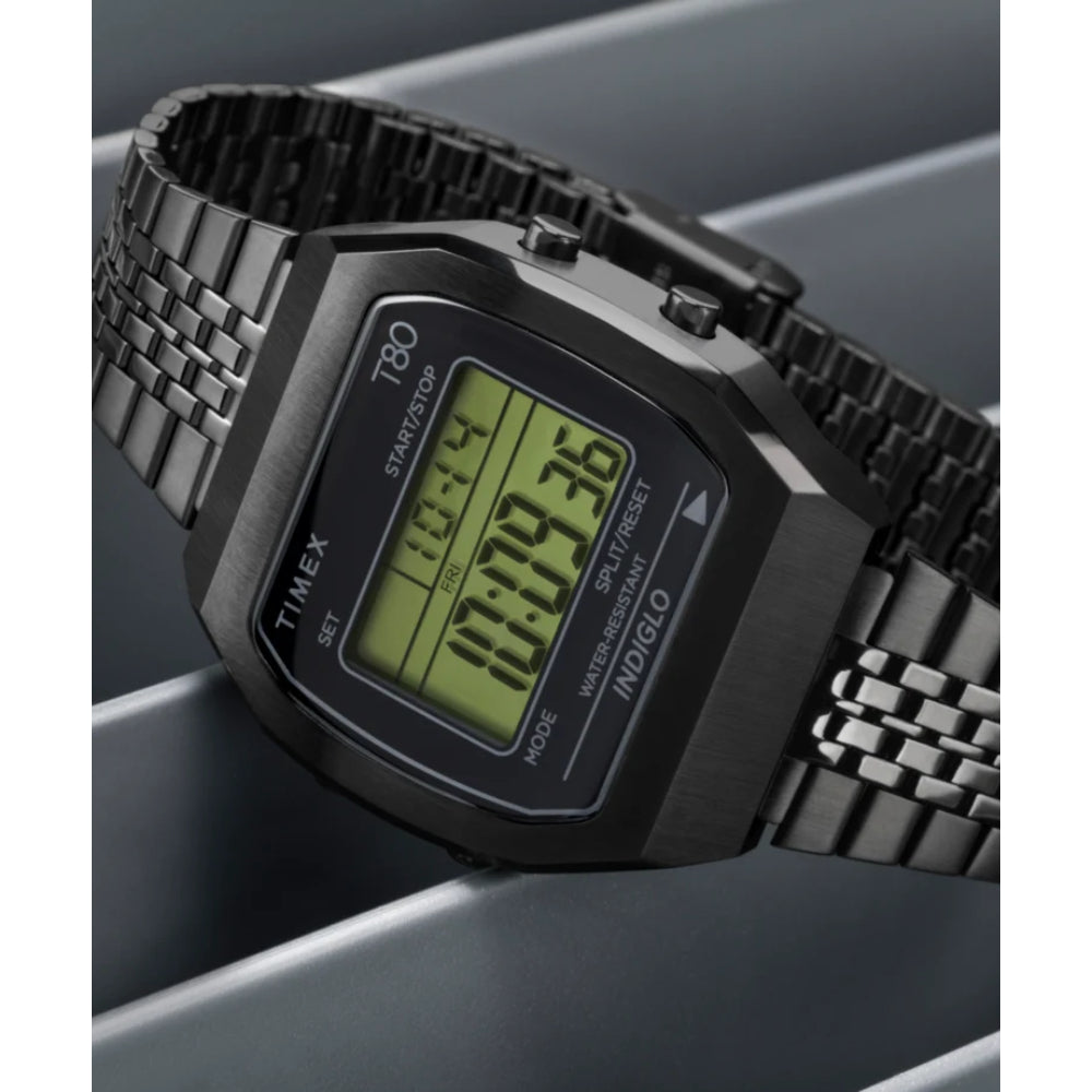 Timex Men's T80 Digital Steel Watch – TMX-0021
