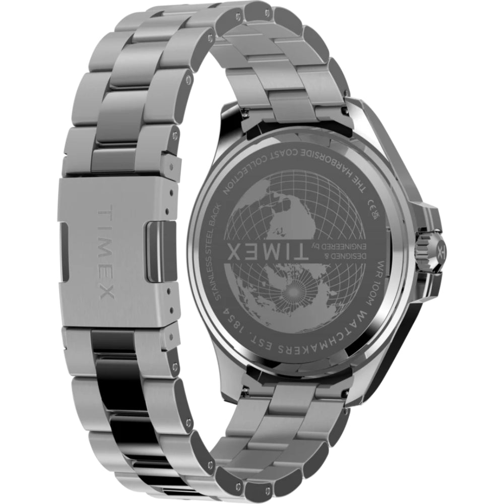 Timex Men's Harborside Coast Multifunction Quartz Movement Black Dial Watch – TMX-0040