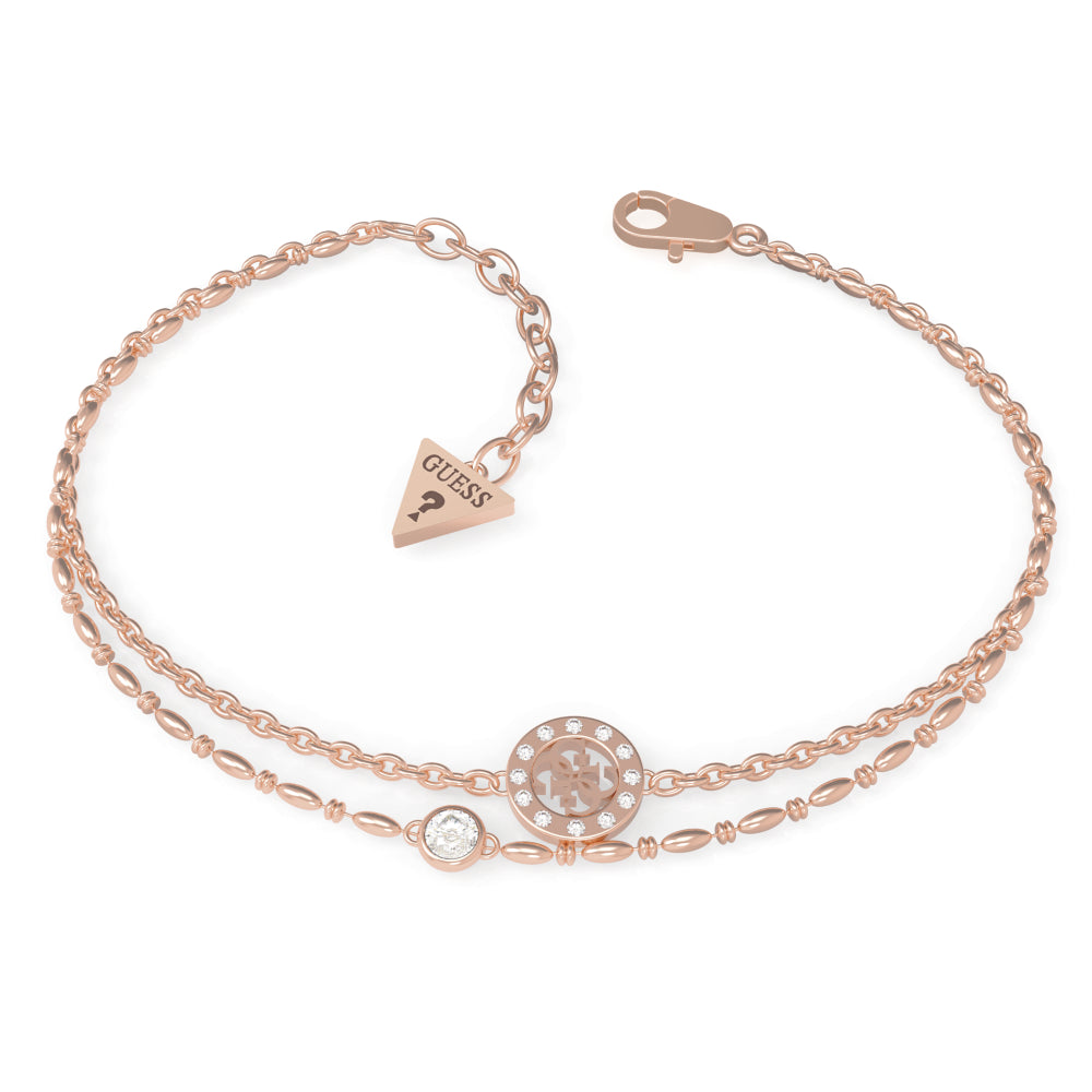 Guess Women's Rose Gold Bracelet - UBB79034-112