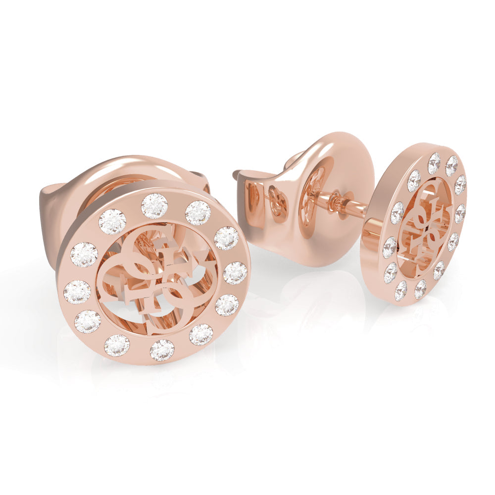 Guess Rose Gold Earrings for Women - GWCER-0023(RG)