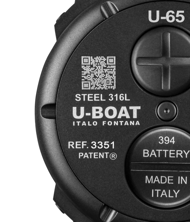 ساعة U-65 مقاس 44 مم – PVD باللون الأخضر. يو بوت UBT-0010+T.S.PIN
