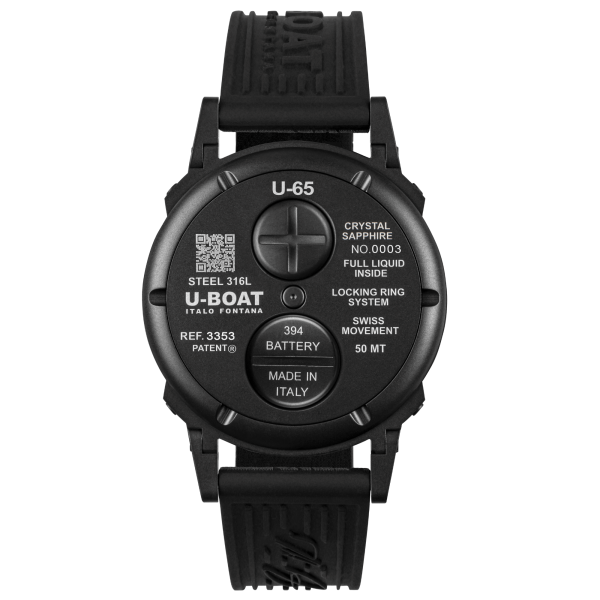 ساعة U-65 مقاس 44 مم – PVD باللون الفيروزي (Turquoise). يو بوت UBT-0011+T.S.PIN