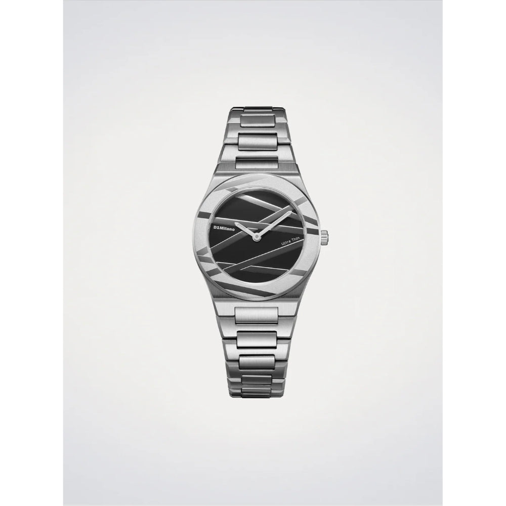 ساعة دي وان ميلانو Ultra Thin Onyx Inlay النسائية كوارتز - ML-0444