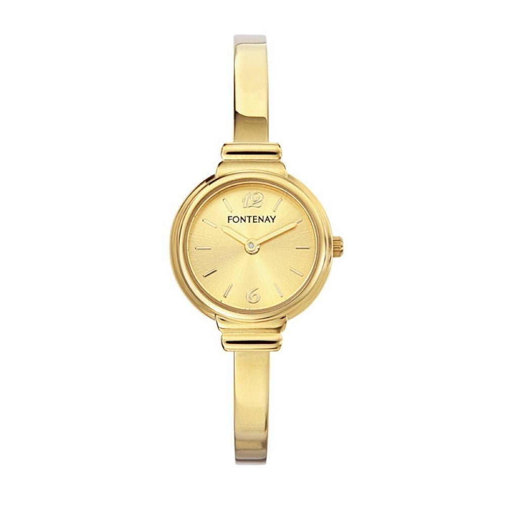 Fontenay Paris Women's Quartz Watch with Gold Dial - FNT-0009