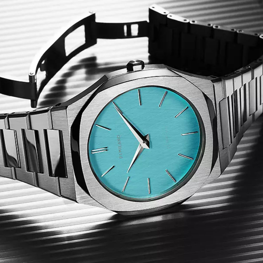 D1 Milano Men's Quartz Watch with Light Blue Dial - ML-0317