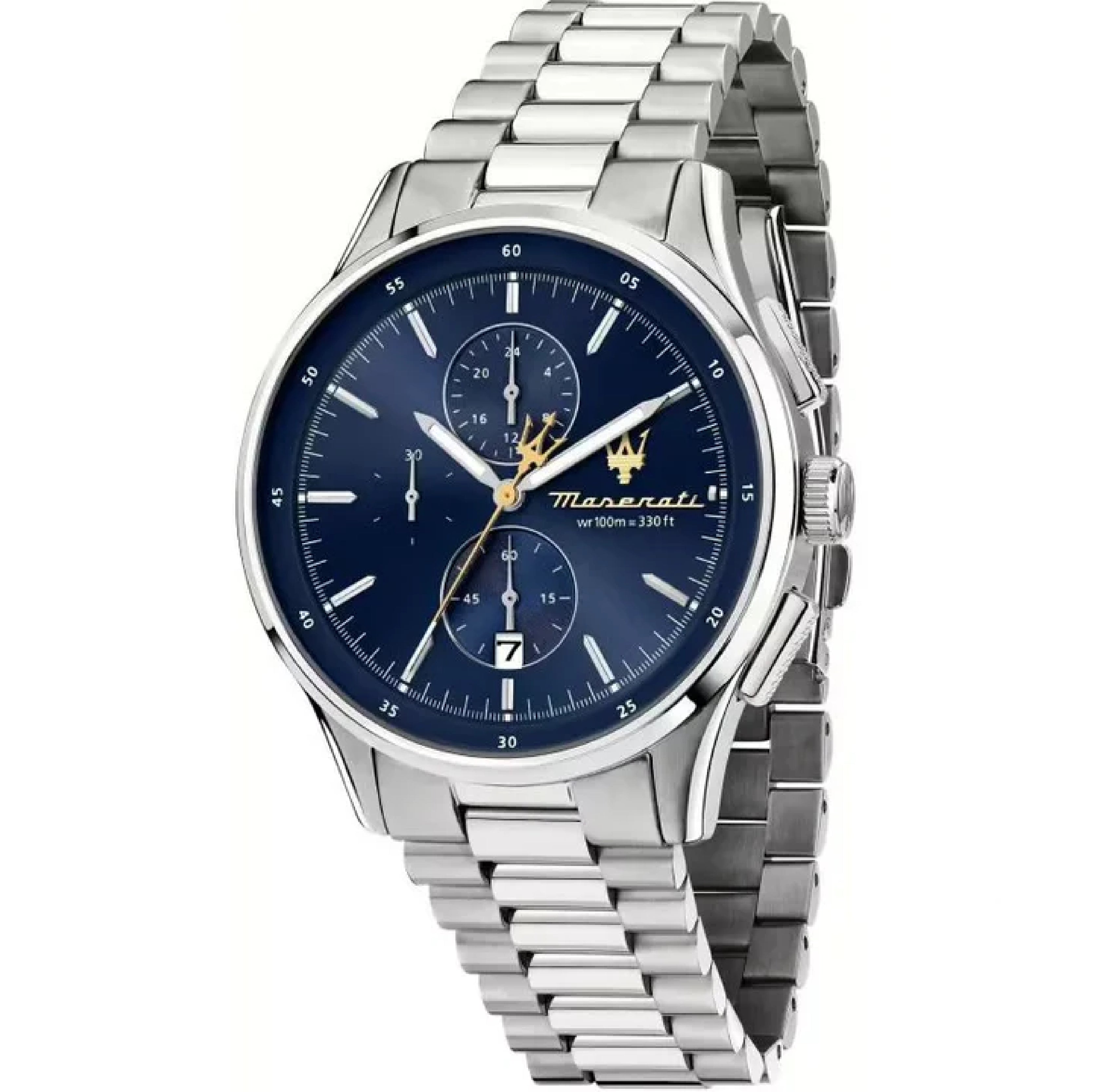 Maserati Men's Sorpasso Quartz Chronograph Watch with Blue Dial MAS-0047