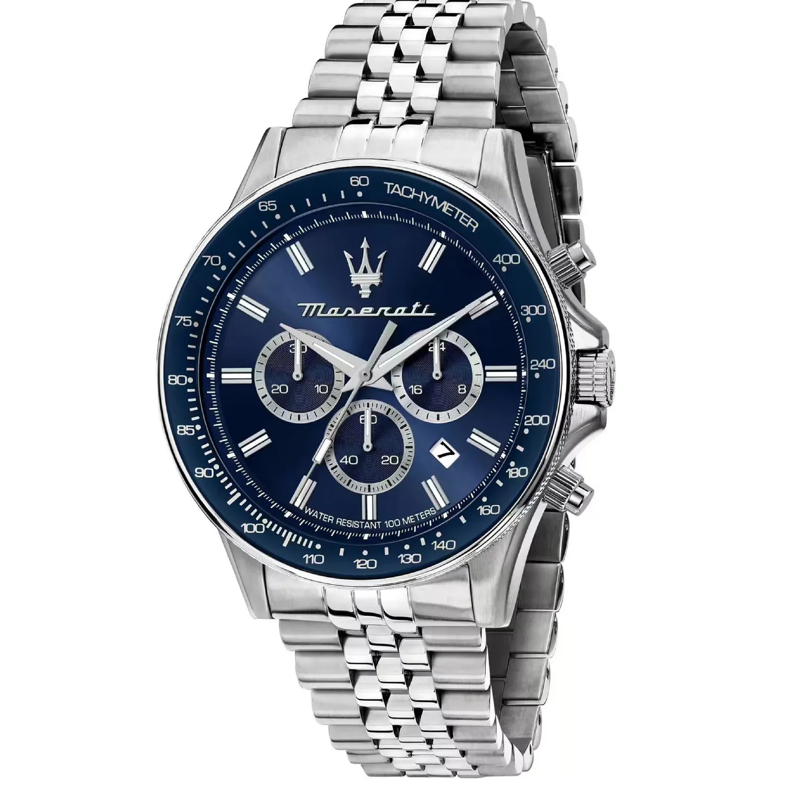 Maserati Men's Sveda Quartz Chronograph Watch with Blue Dial MAS-0048