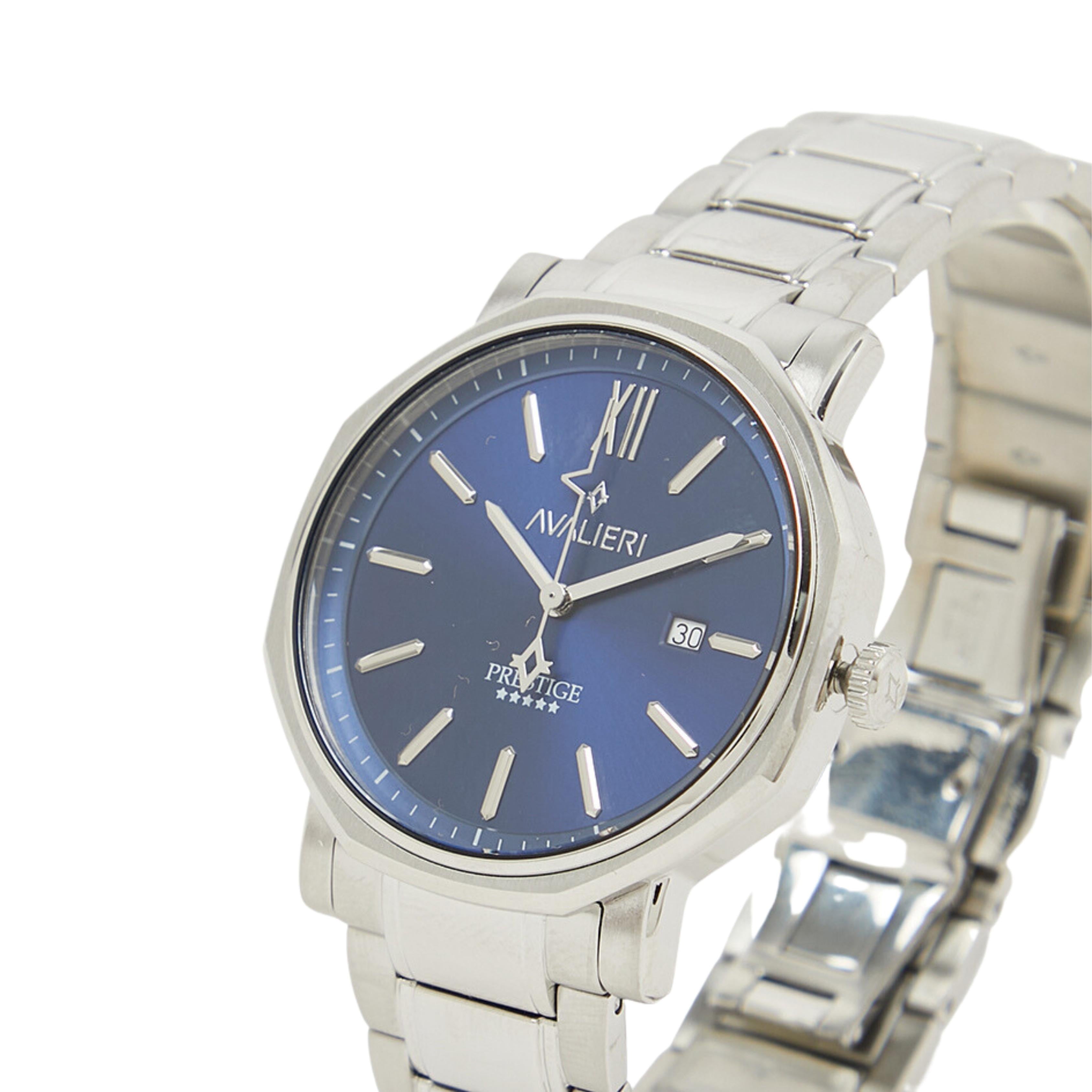 Avalieri Prestige Men's Quartz Blue Dial Watch - AP-0144