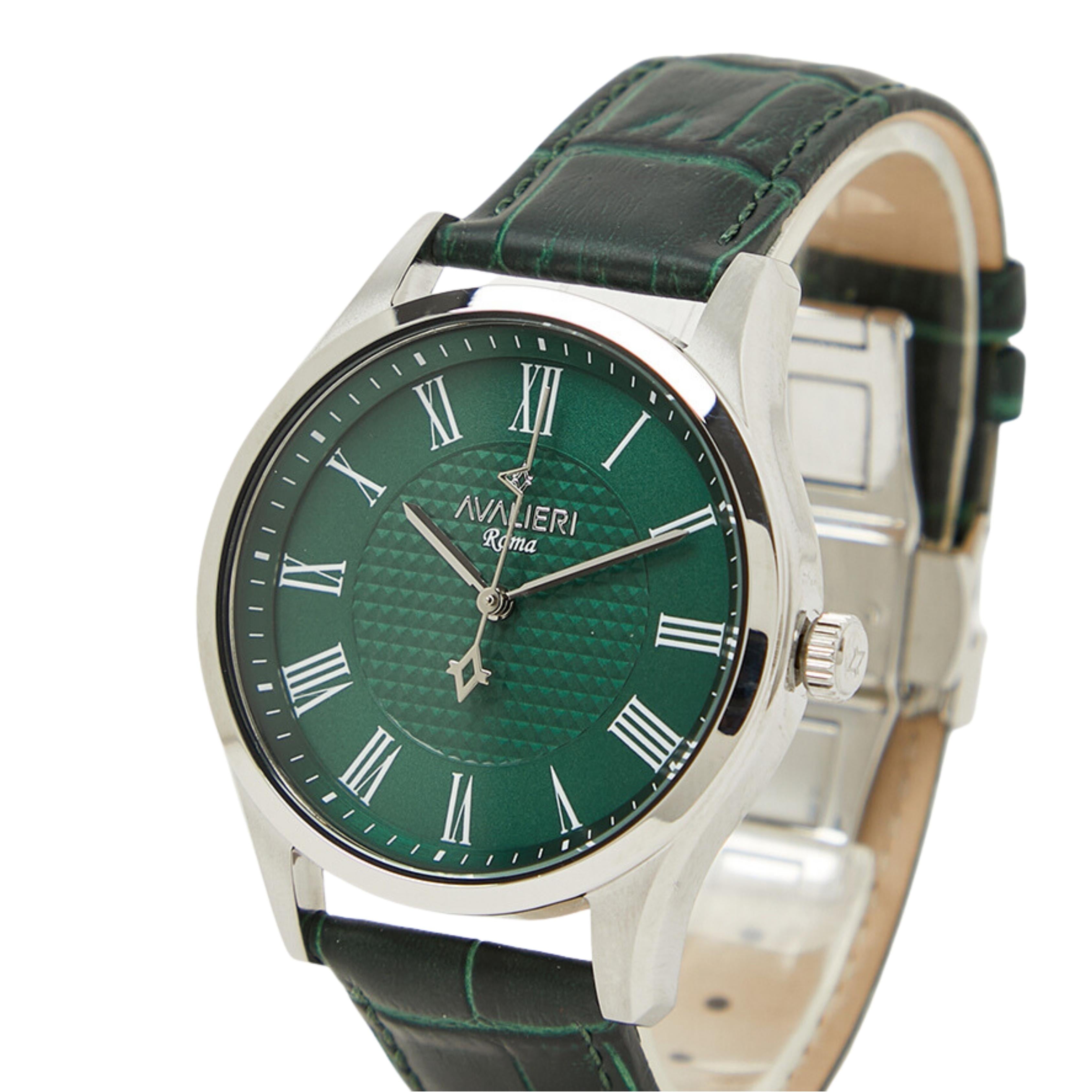 Avalieri Men's Quartz Green Dial Watch - AV-2619B