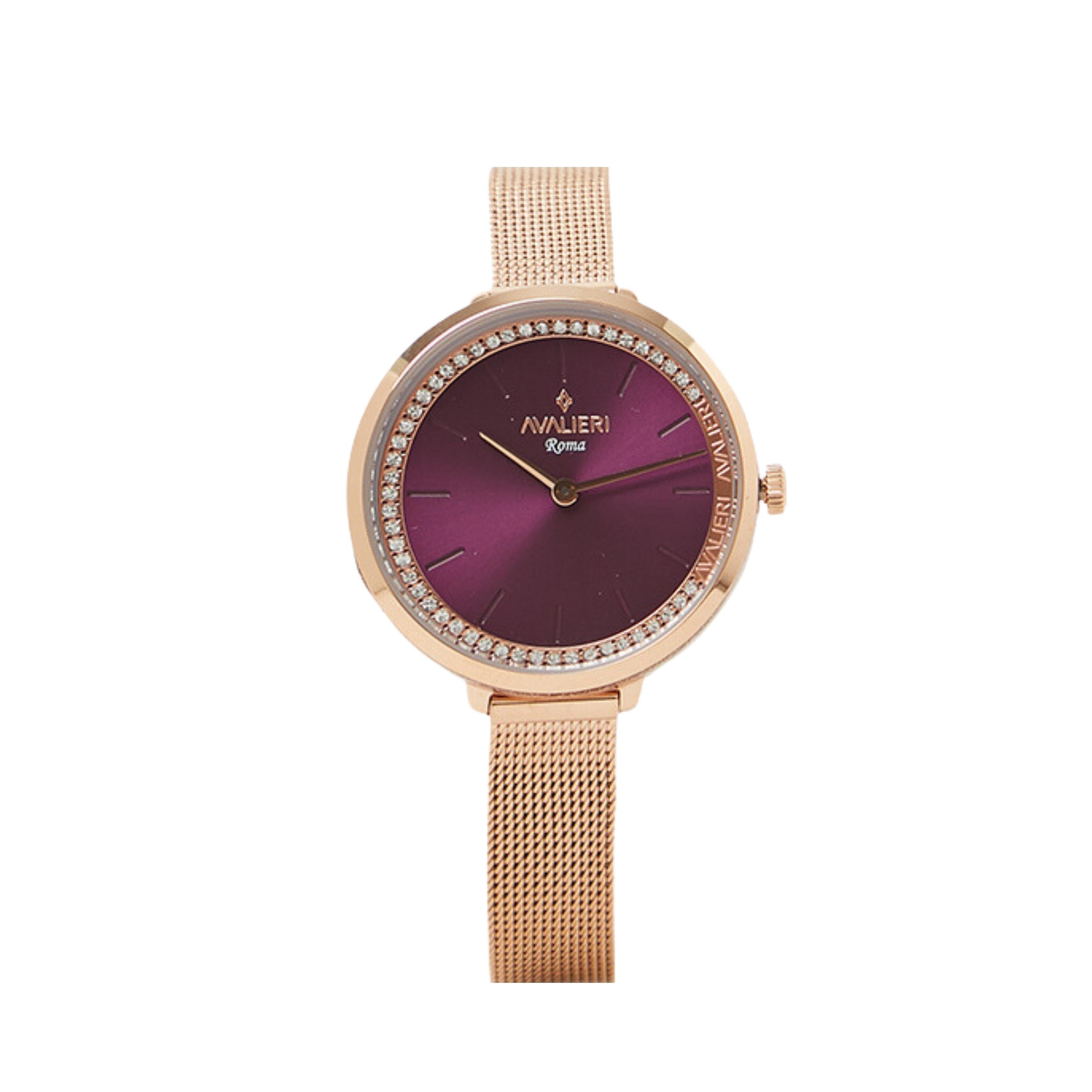 Avalieri Women's Quartz Watch Purple Dial - AV-2594B