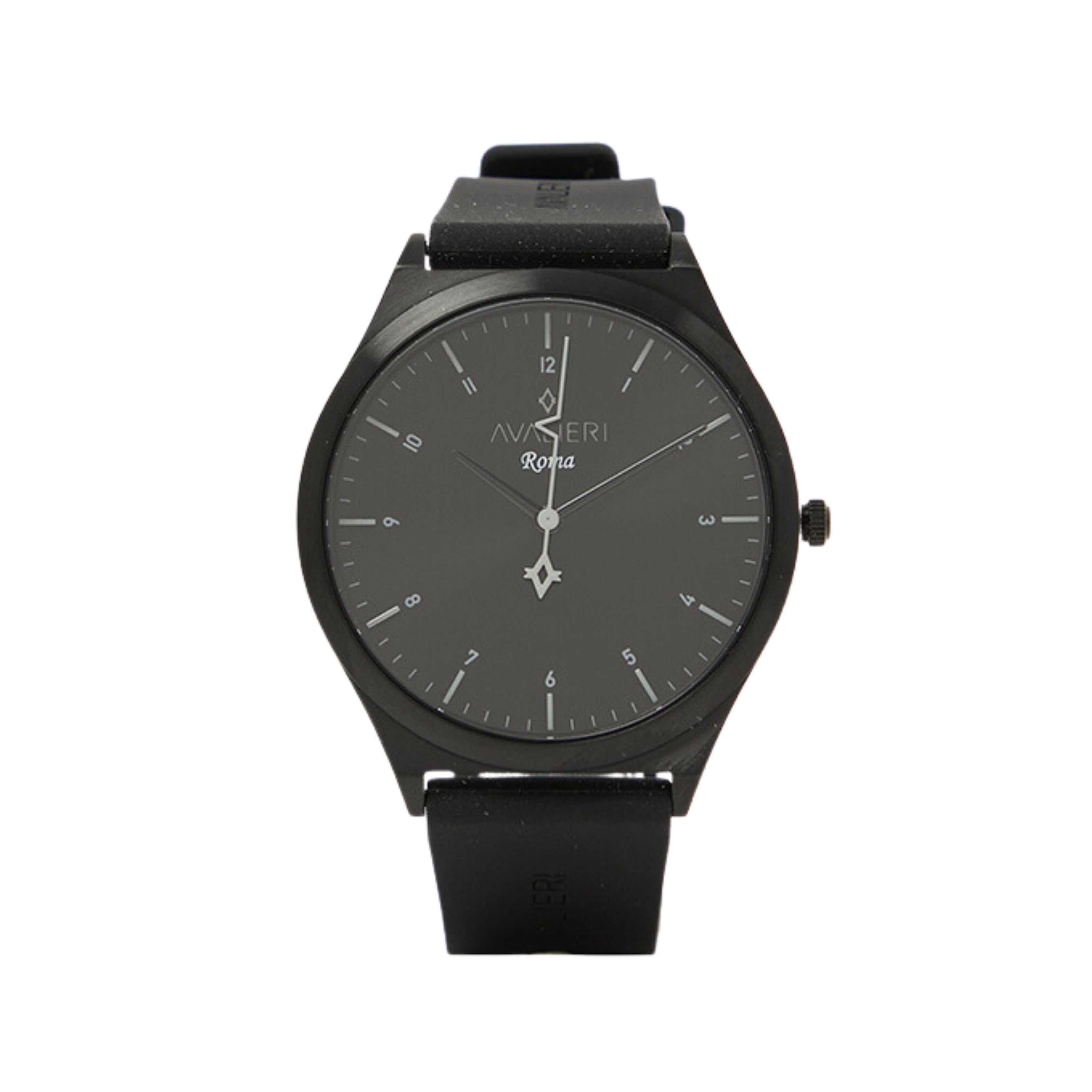 Avalieri Men's Quartz Black Dial Watch - AV-2610B