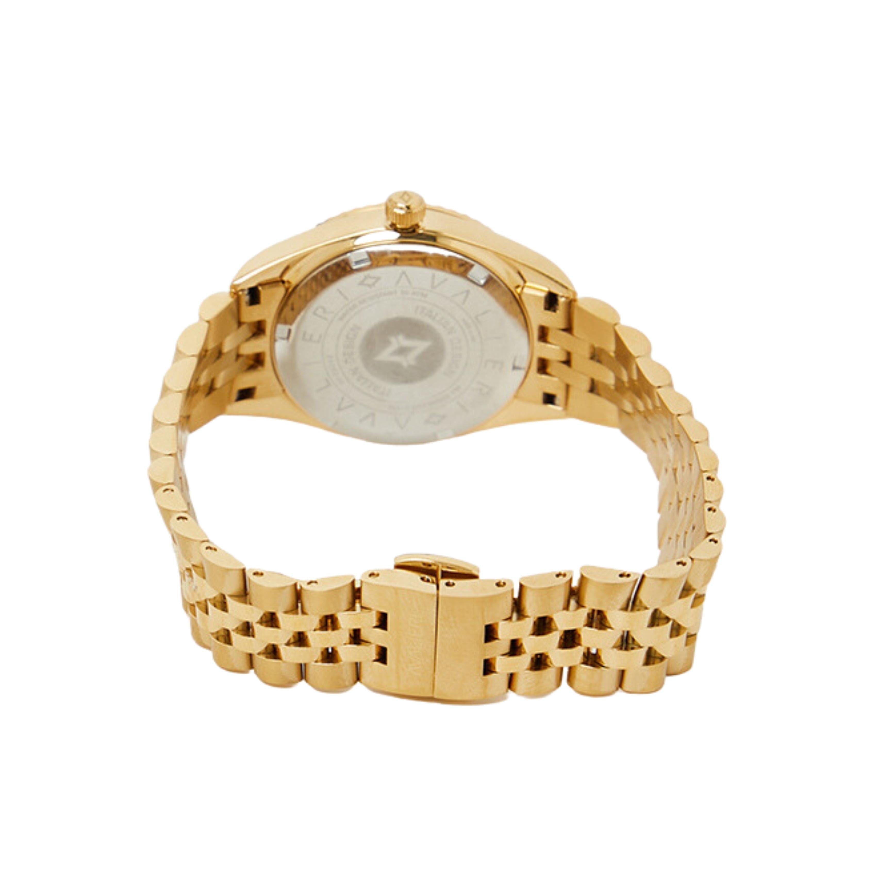 Avalieri Women's Quartz Watch Gold Dial - AV-2604B