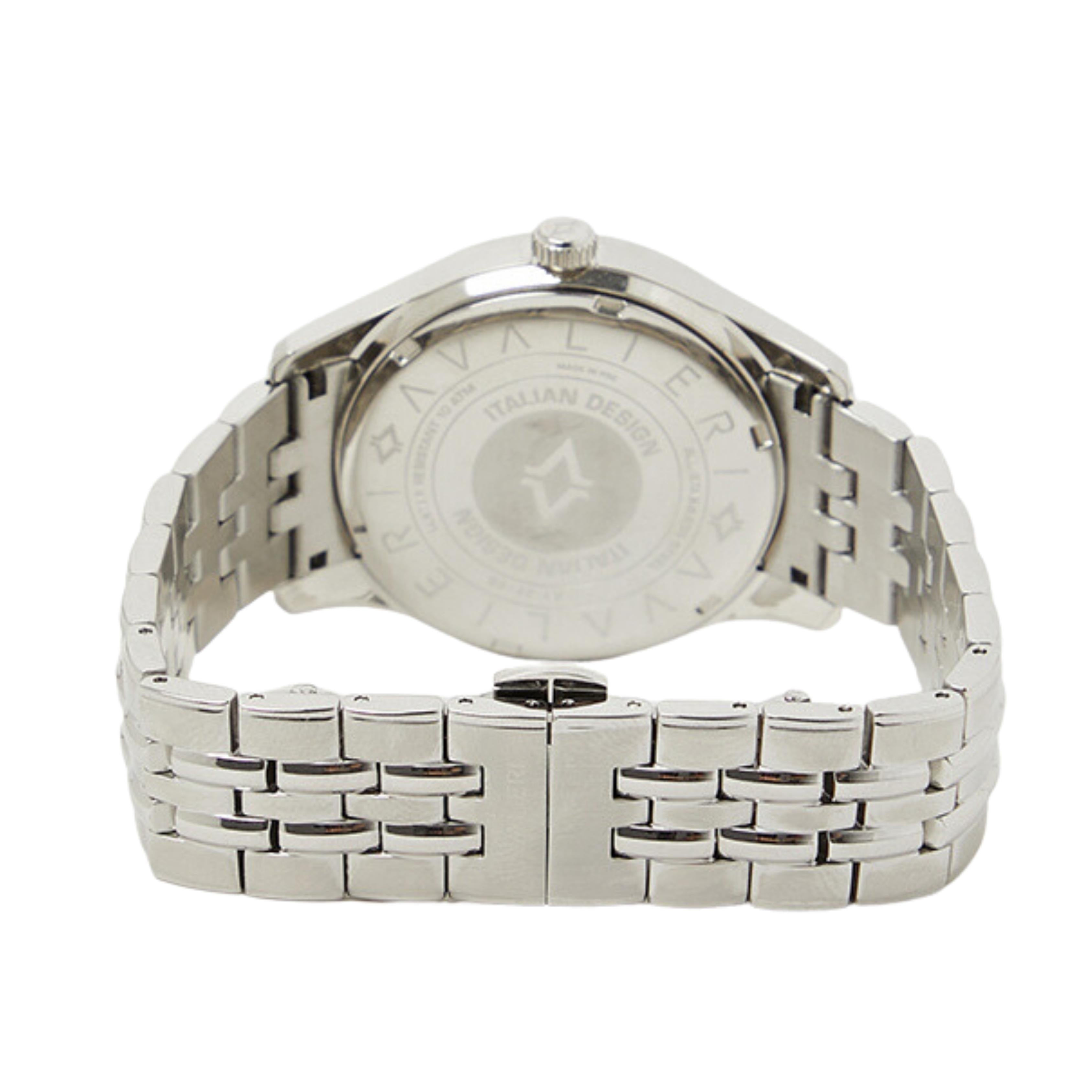 Avalieri Men's Quartz Watch With Silver White Dial - AV-2617B
