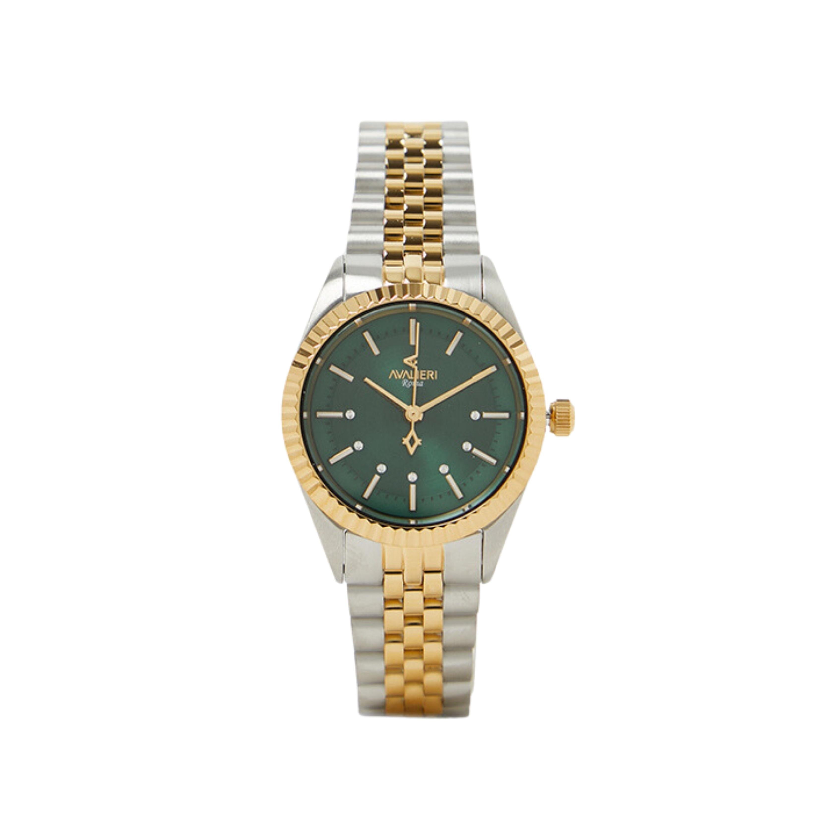 Avalieri Women's Quartz Green Dial Watch - AV-2606B