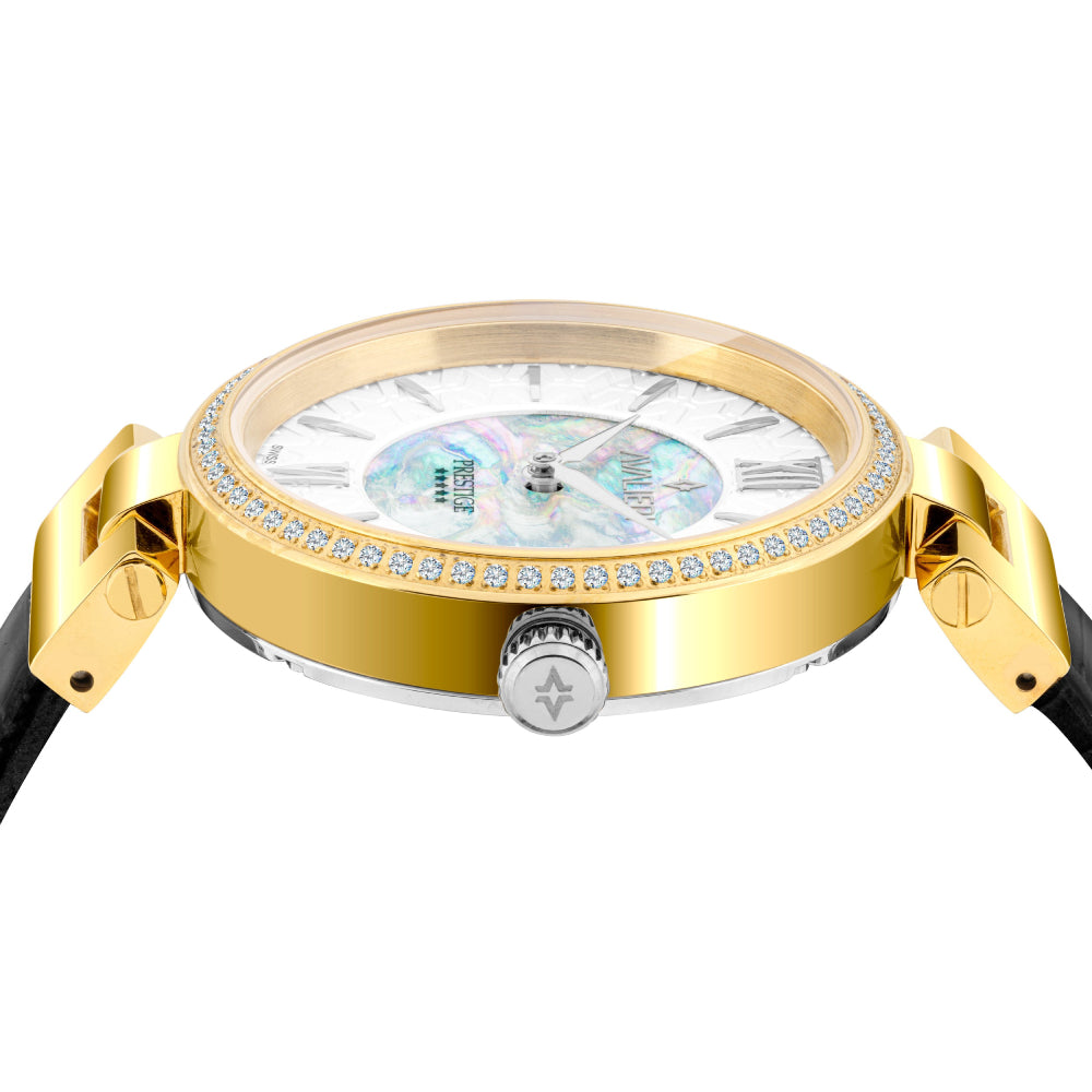 Avalieri Prestige Women's Swiss Quartz Movement White Dial Watch - AP-0035