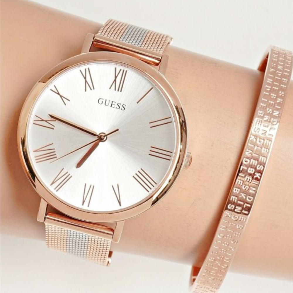 Guess Women's Quartz Watch, Silver Dial - GW-0125
