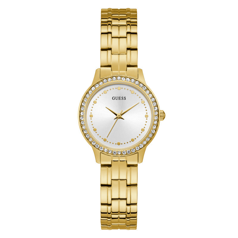 Guess Women's Quartz White Dial Watch - GWC-0199