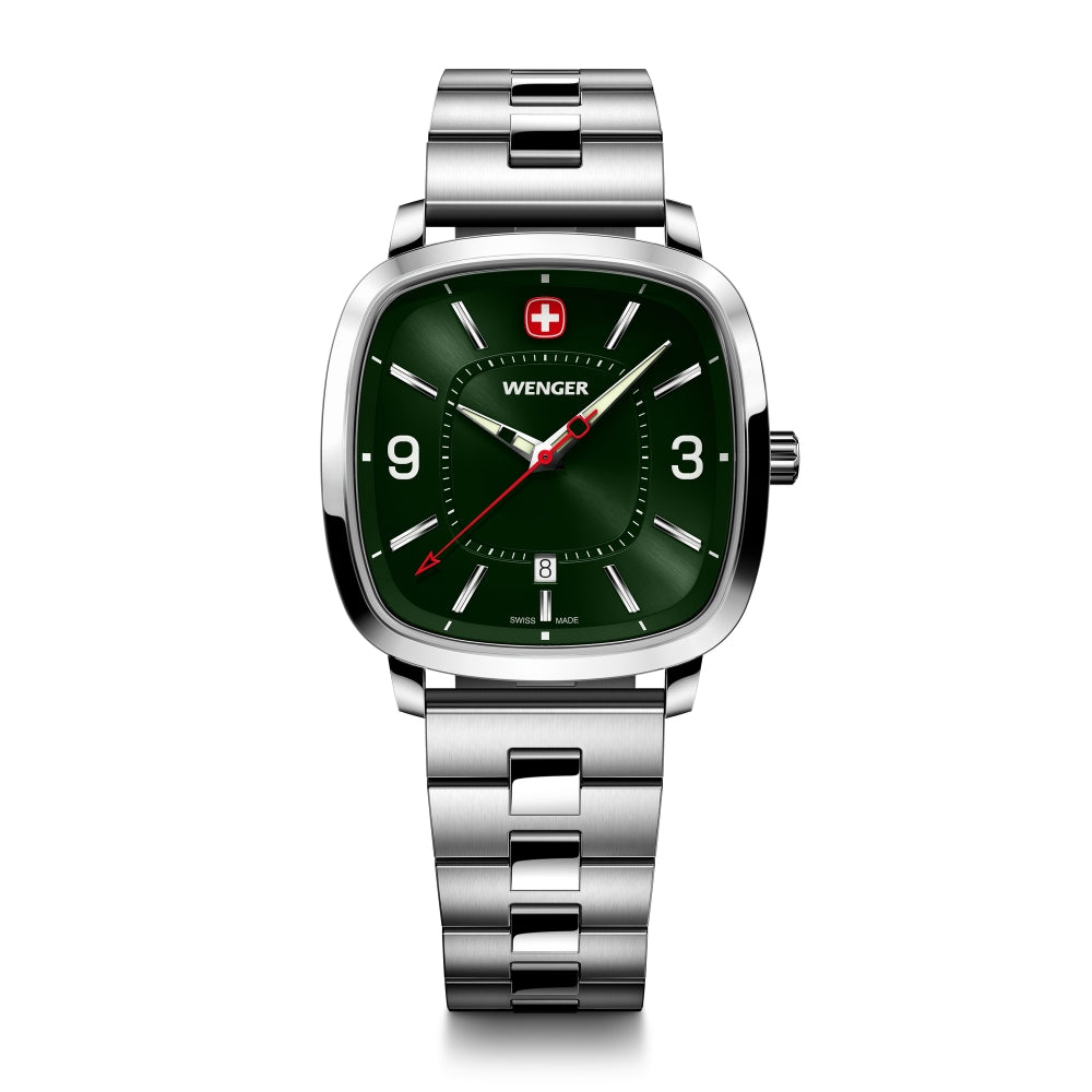 Wenger Men's Quartz Watch with Green Dial - WNG-0104