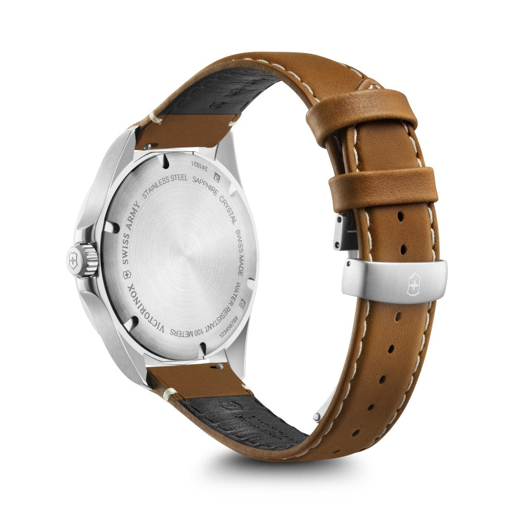 Victorinox Men's Quartz Watch with Silver White Dial - VTX-0130